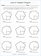 Area Of Regular Polygons Worksheet Inspirational area Of Circles Worksheets Circumference Worksheets and