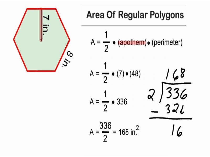 Area Of Regular Polygons Worksheet Inspirational area Regular Polygons Worksheet