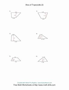 Area Of Trapezoid Worksheet Best Of area Of Trapezoids [2] Worksheet for 4th 6th Grade