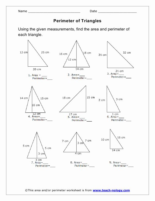 Area Of Triangles Worksheet Pdf Elegant area Triangles Worksheet