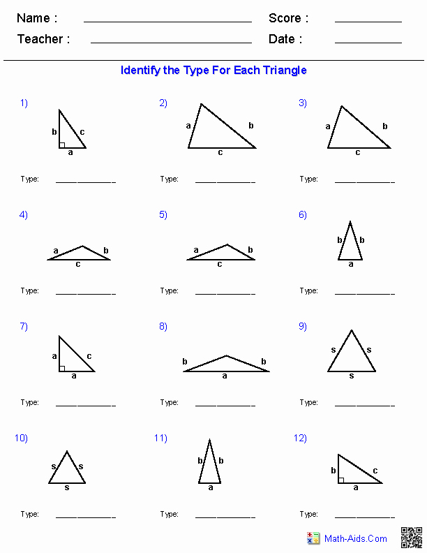 Area Of Triangles Worksheet Pdf Inspirational Geometry Worksheets