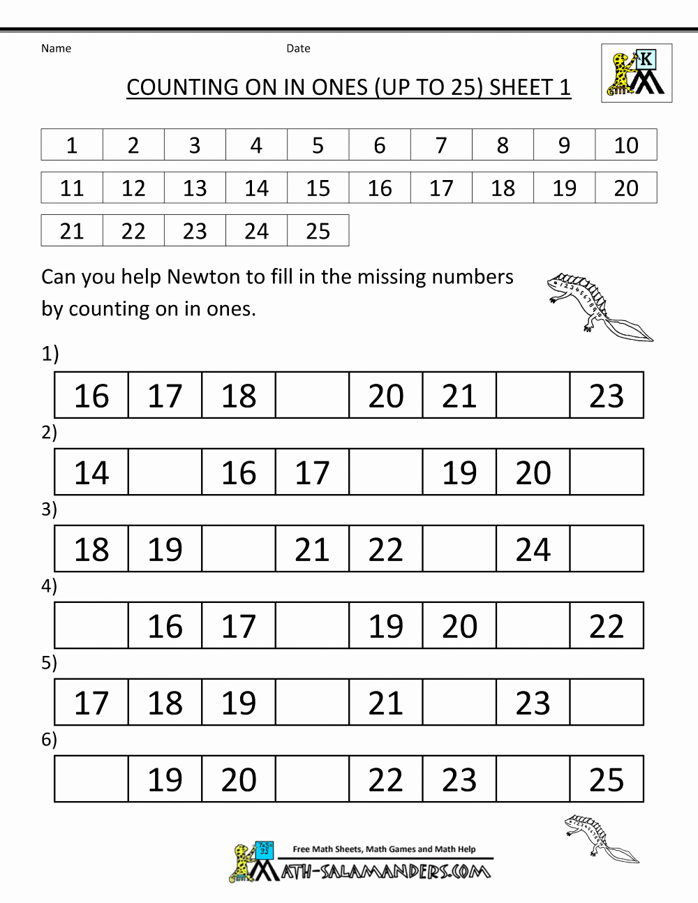 Arithmetic Sequence Worksheet Algebra 1 Best Of Kindergarten Counting Worksheets Sequencing to 25