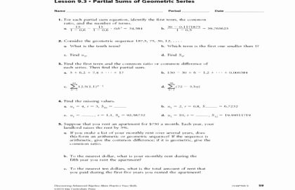Arithmetic Sequence Worksheet Answers Inspirational 24 Beautiful Arithmetic Sequence Worksheet with Answers