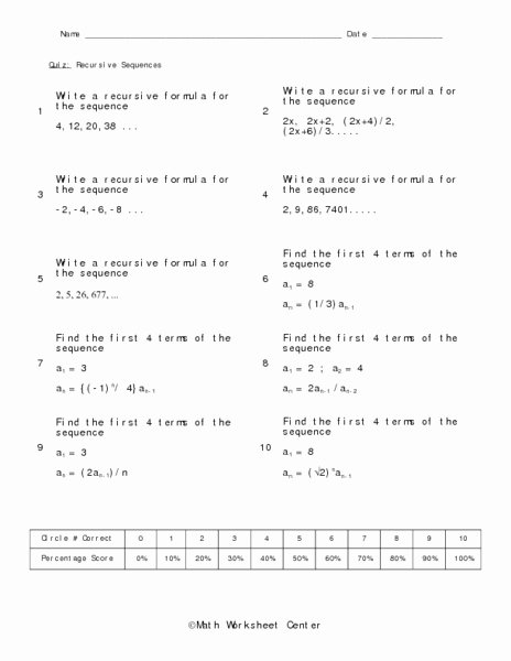 Arithmetic Sequence Worksheet Answers Unique 51 Arithmetic Sequences and Series Worksheet Arithmetic