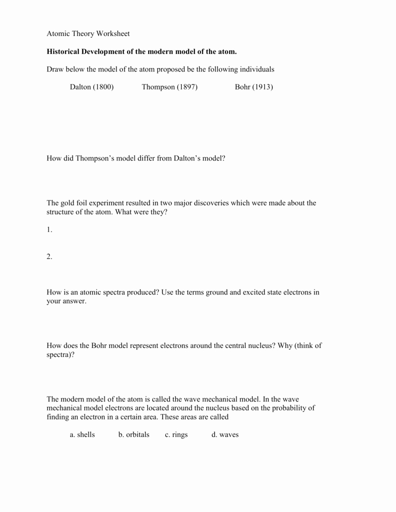 Atomic Structure Practice Worksheet Answers New Worksheet Basic atomic Structure Worksheet Answers Grass