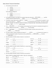 Atomic Structure Worksheet Answer Key Awesome atoms and isotopes Worksheet atoms and isotopes