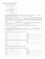 Atomic Structure Worksheet Answers Key Awesome Basic atomic Structure Worksheet2 Basic atomic Structure