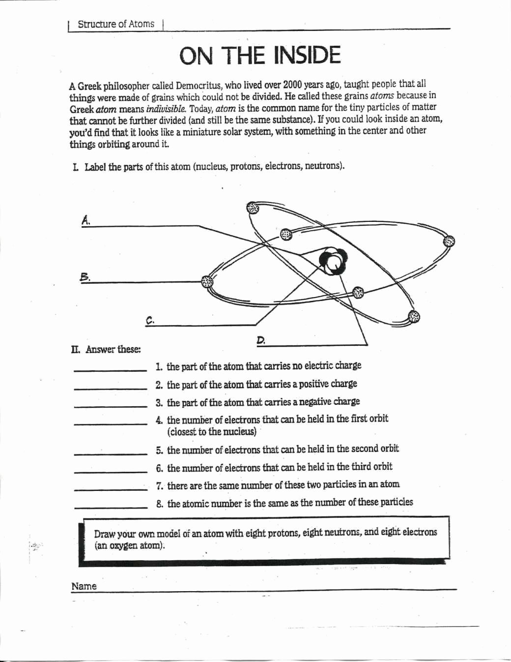 Atoms and isotopes Worksheet Answers Fresh isotopes Ions and atoms Worksheet Answers