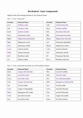 Atoms Vs.ions Worksheet Answers Luxury 7 Polyatomic Ions Polyatomic Ions = An Ion Made Up Of