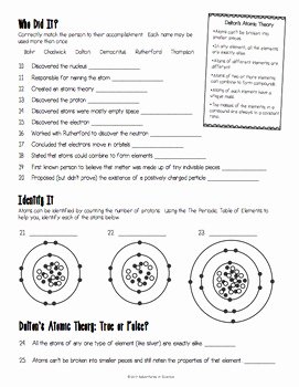 Atoms Worksheet Middle School Fresh Introduction to atoms Worksheet by Adventures In Science
