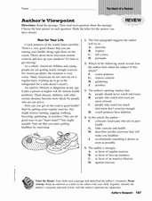 Author Point Of View Worksheet Awesome Author S Viewpoint 4th 5th Grade Worksheet