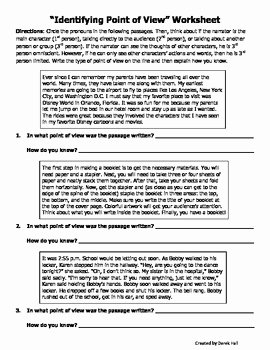 Author Point Of View Worksheet Lovely Author S Point Of View Worksheet by Scholastic Emplorium