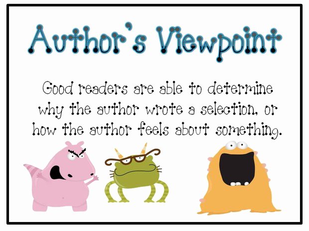 Author Point Of View Worksheet New Author S Point Of View Viewpoint