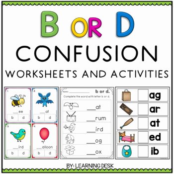 B and D Confusion Worksheet Awesome B and D Reversal B and D Confusion by Learning Desk