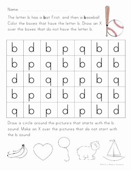 B and D Confusion Worksheet Awesome B D P and Q Letter Reversal Practice English