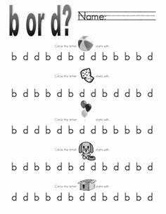 B and D Confusion Worksheet Awesome Inspired by Kindergarten B and D Confusion Dabbers or