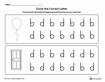 B and D Confusion Worksheet Elegant Pin On 1st