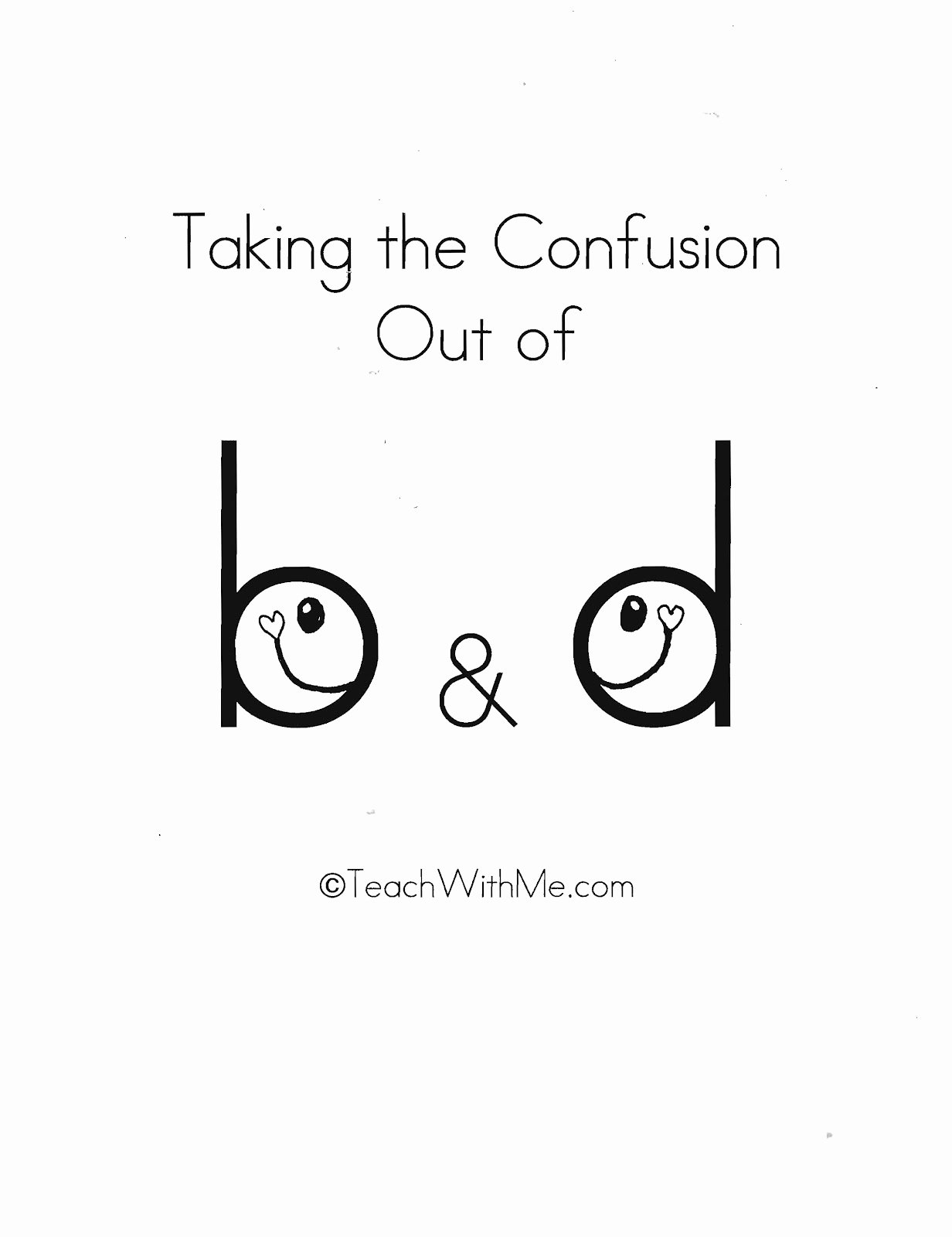 B and D Confusion Worksheet New Taking the Confusion Out B &amp; D Classroom Freebies