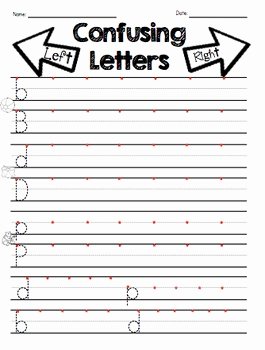 B and D Worksheet Elegant Reversal Practice B D P Letter Discrimination Worksheets