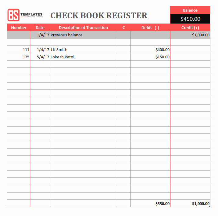 Balancing A Checkbook Worksheet Elegant Excel Checkbook Register Template