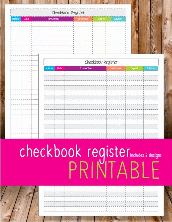Balancing A Checkbook Worksheet Unique Checkbook Register Printable organize Finances