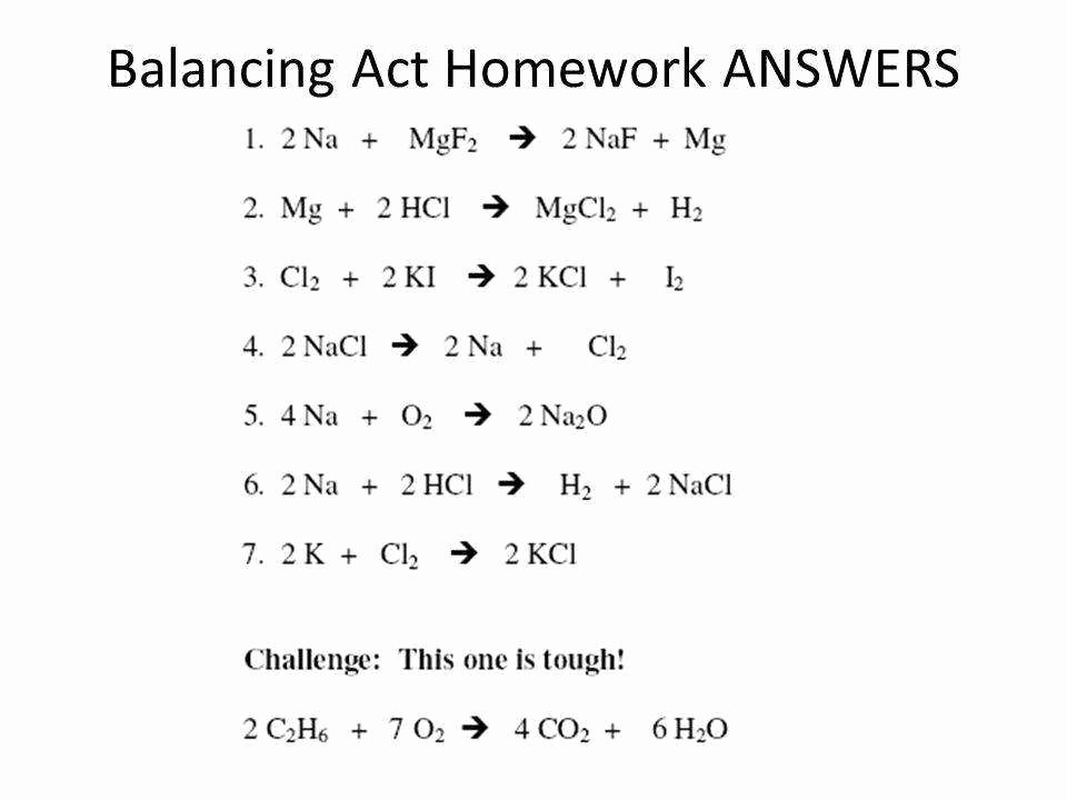 Balancing Act Worksheet Answers Beautiful Balancing Act Worksheet Answers