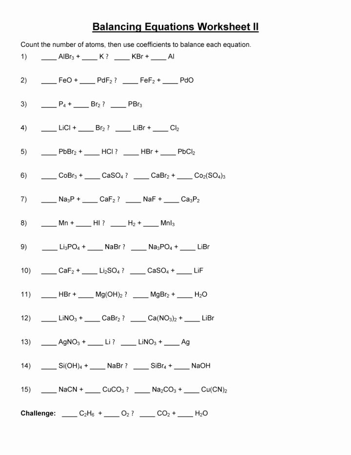 Balancing Chemical Equation Worksheet Awesome Neutralization Reactions Worksheet Answers