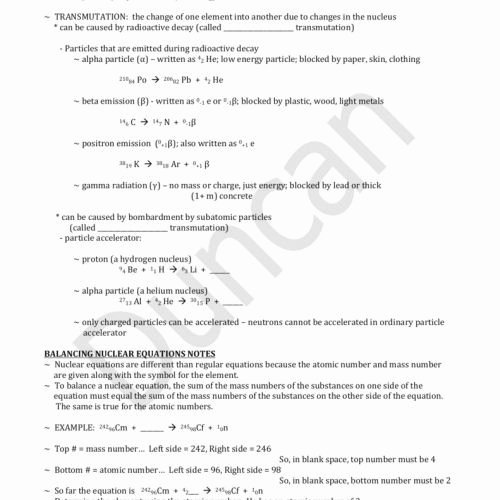 Balancing Nuclear Equations Worksheet Answers Inspirational 24 Unique Balancing Nuclear Equations Worksheet Answers