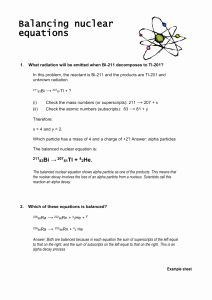 Balancing Nuclear Equations Worksheet Luxury Nuclear Chemistry Worksheet