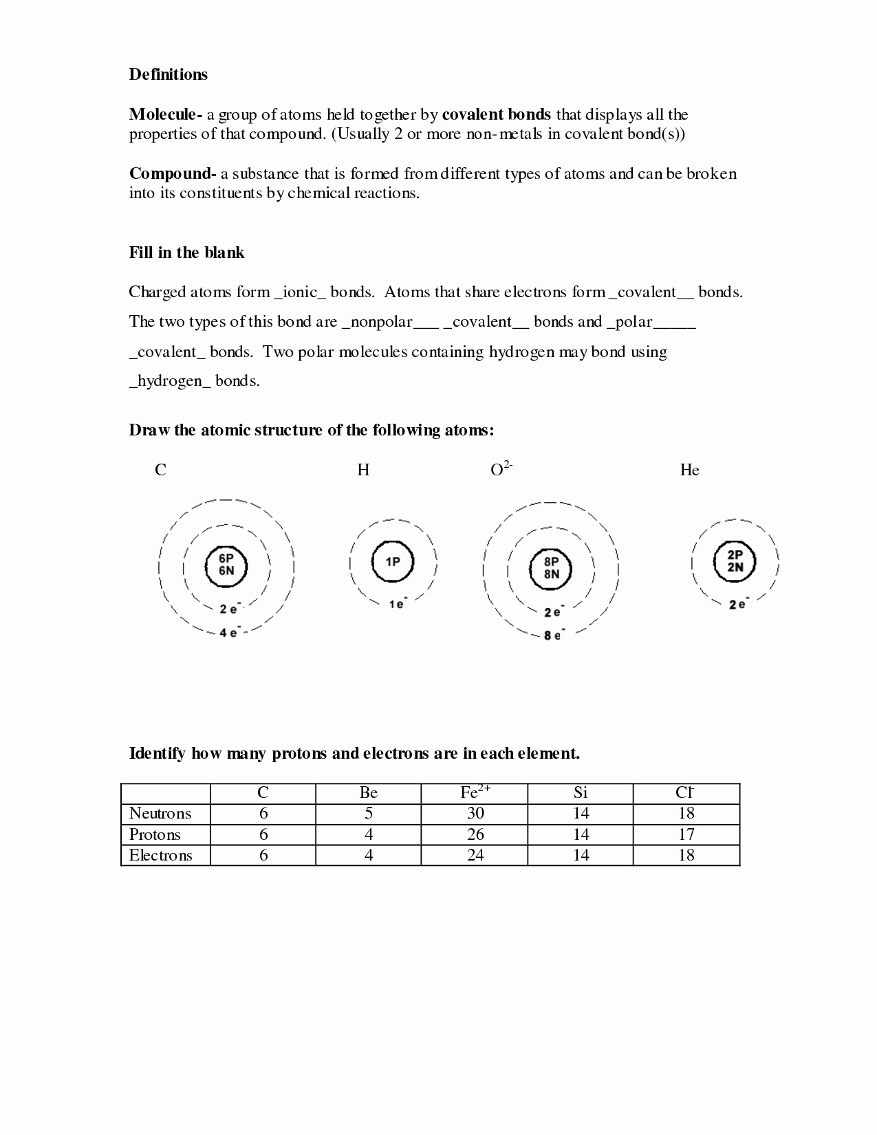 Basic atomic Structure Worksheet Answers Luxury 17 Best Of which atom is which Worksheet Drawing