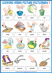 Basic Cooking Terms Worksheet Answers Unique Cooking Verbs Esl Printable Worksheets and Exercises