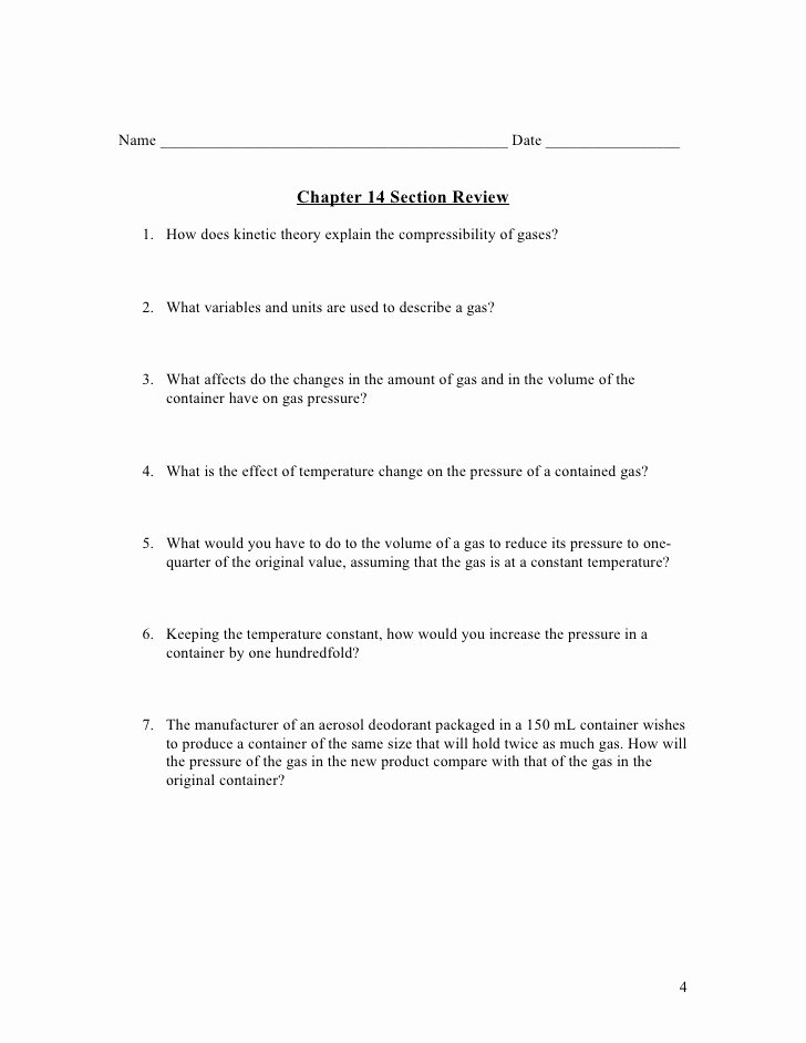 Behavior Of Gases Worksheet Beautiful Chemistry Chp 14 the Behavior Of Gases Notes