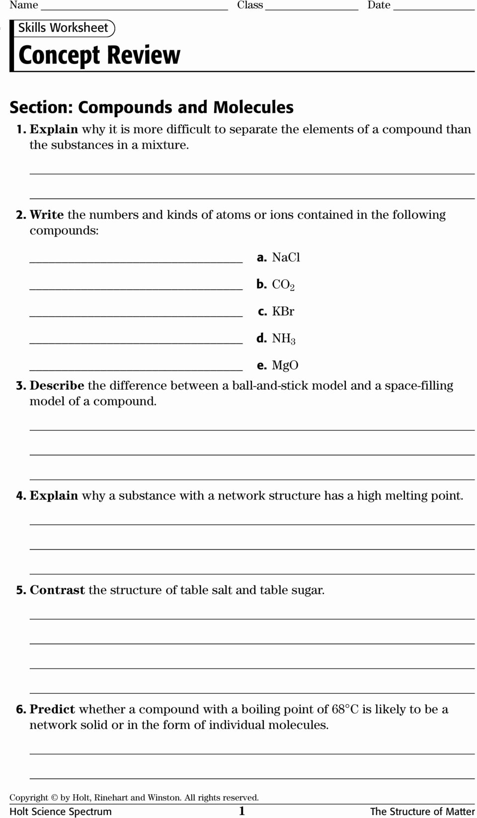 Behavior Of Gases Worksheet Inspirational Skills Worksheet Concept Review Section the Development