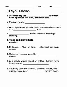 Bill Nye Fossils Worksheet Fresh Bill Nye Climate Video Guide Sheet Bill Nye