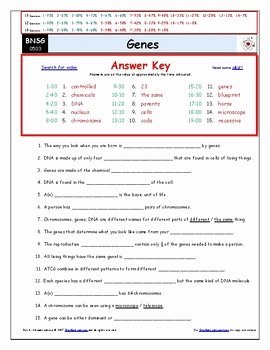 Bill Nye Genes Worksheet Elegant Differentiated Video Worksheet Quiz &amp; Ans for Bill Nye