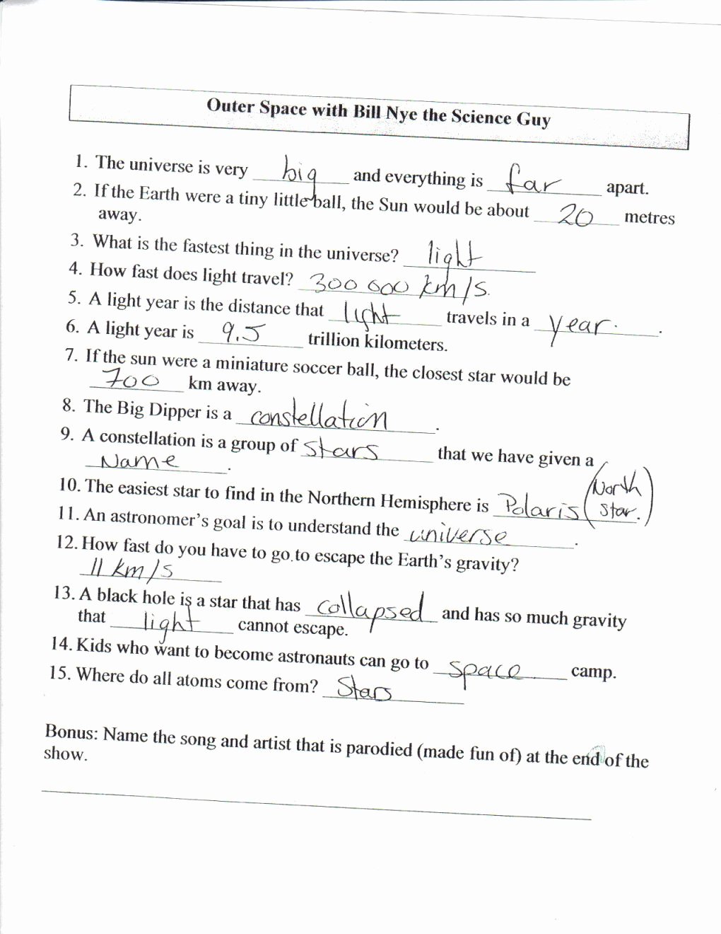 Bill Nye Motion Worksheet Fresh Bill Nye Motion Worksheet Answers