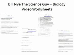 Bill Nye Respiration Worksheet Awesome Bill Nye Water Cycle Video Worksheet