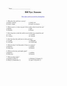 Bill Nye Respiration Worksheet Elegant Bill Nye Seasonscx