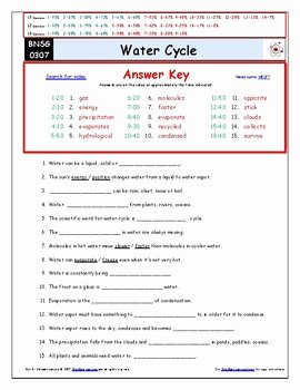 Bill Nye Water Cycle Worksheet Awesome Differentiated Video Worksheet Quiz &amp; Ans for Bill Nye