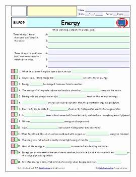 Bill Nye Waves Worksheet Awesome Bill Nye Energy – Ipad Interactive Worksheet Answer