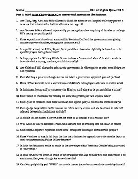 Bill Of Rights Scenario Worksheet Awesome Amy Miller Teaching Resources