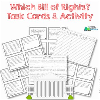 Bill Of Rights Scenarios Worksheet Unique which Bill Of Rights Bill Of Rights Task Card Activity
