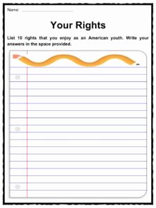 Bill Of Rights Worksheet Best Of the United States Bill Of Rights Facts &amp; Worksheets for Kids