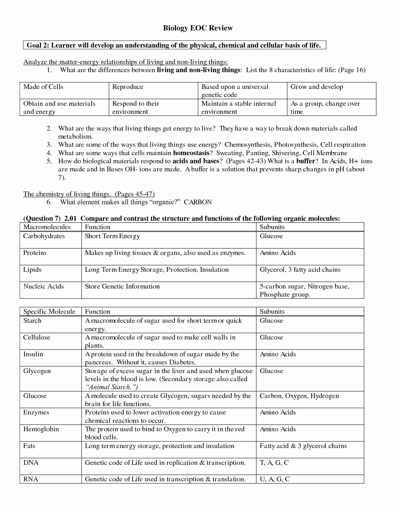 Biological Molecules Worksheet Answers Awesome 14 Best Of Biology Macromolecules Worksheets and
