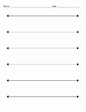 Blank Number Line Worksheet Fresh Blank Number Line Worksheets &amp; Teaching Resources