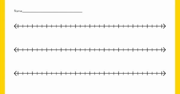 Blank Number Line Worksheet Inspirational Blank Number Lines Worksheet Customizable and Printable