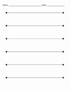 Blank Number Line Worksheet Unique Blank Number Lines by Courtney Hook