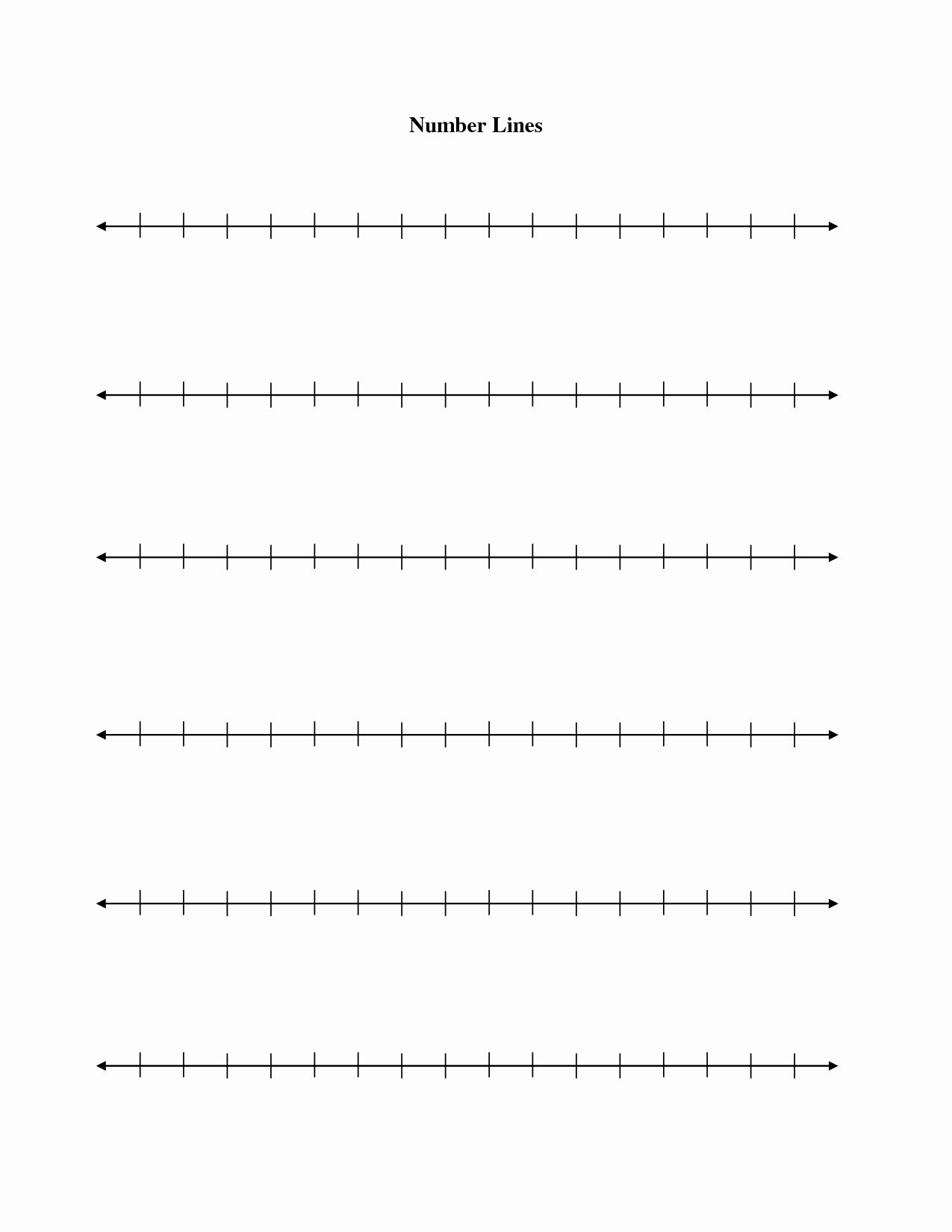 Blank Number Line Worksheet Unique Number Line to 10 Worksheet
