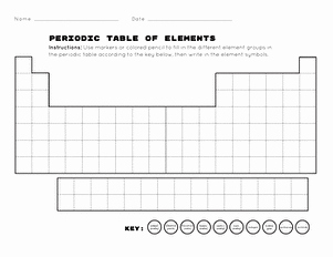 Blank Periodic Table Worksheet Awesome Blank Periodic Table Worksheet