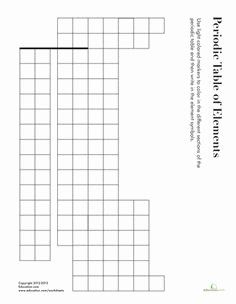 Blank Periodic Table Worksheet Lovely Printable Periodic Tables Pdf Homeschool